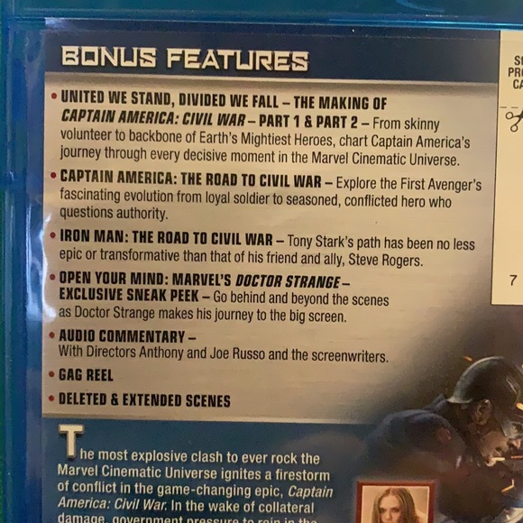 Captain America Civil War/ Blu-ray disc - Picture 2 of 2